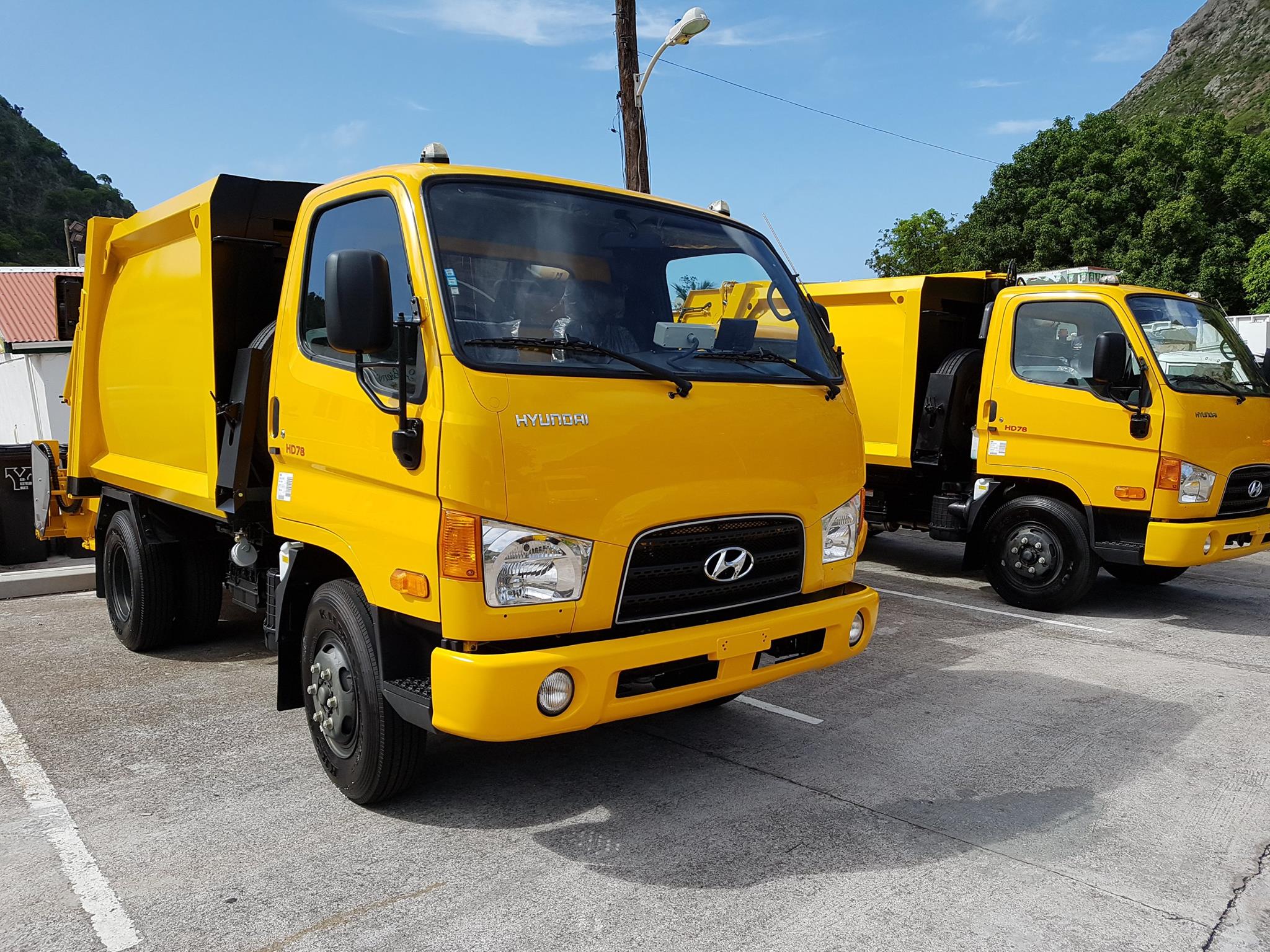 new garbage trucks Saba
