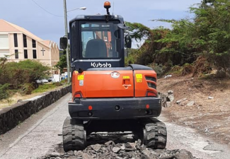 Work started on Statia's Mansion Road