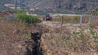 Statia places waterlines for farmers at Zeelandia