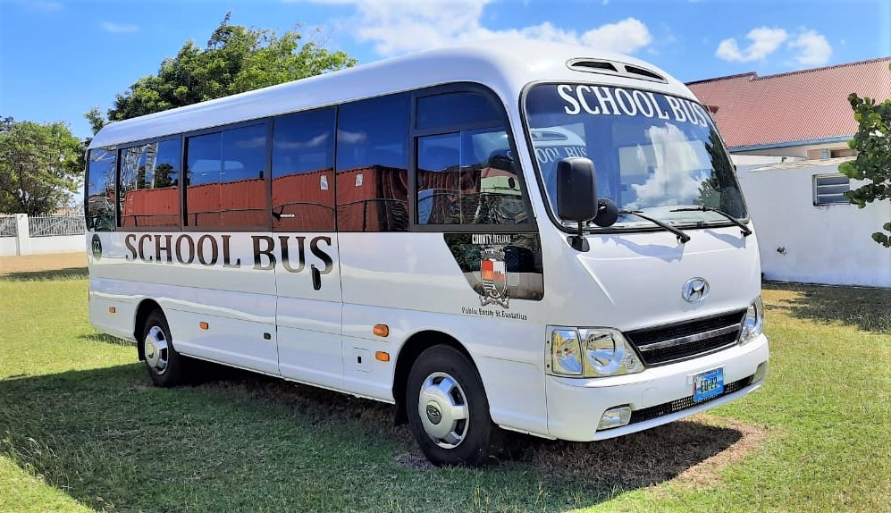 Statia’s School Transportation improved with new school buses