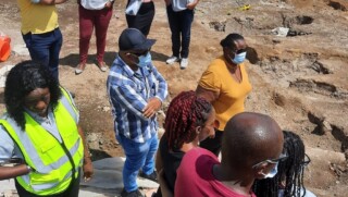 Statia Council members Visit Burial Grounds