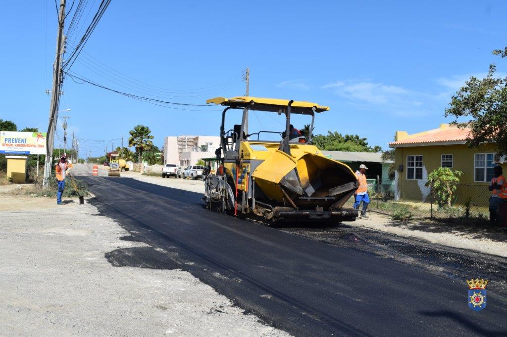 Some progress made with Road Repairs Bonaire