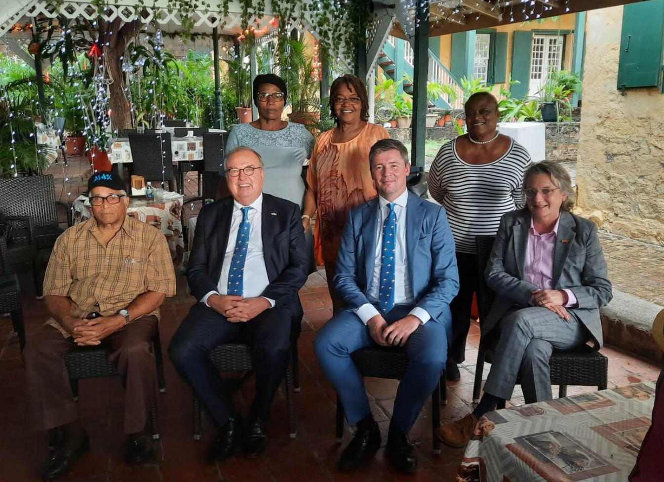 Chancery of the Netherlands Order delegation pays visit to St. Eustatius
