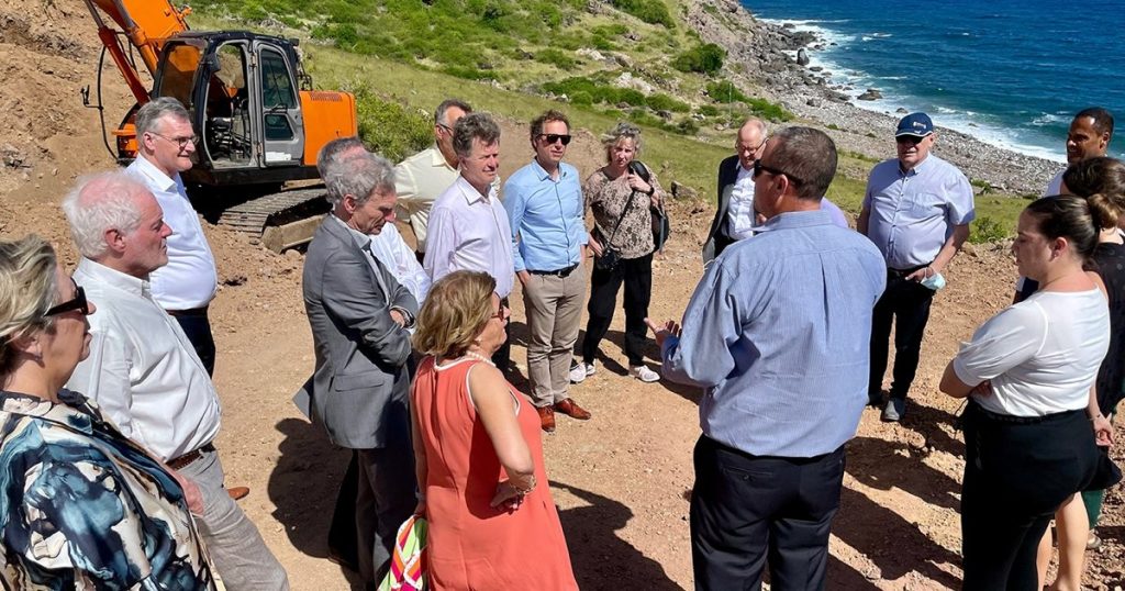 First Chamber delegation visits New Harbor Location Saba