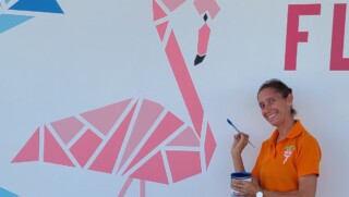 New mural brings colour and recognition to Flamingo Airport Bonaire