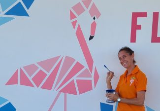 New mural brings colour and recognition to Flamingo Airport Bonaire