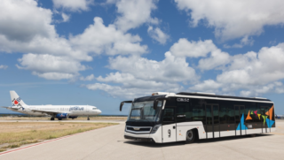 Electric bus Aruba Airport