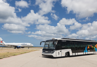Electric bus Aruba Airport
