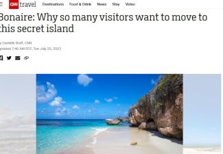 Reading an article about Bonaire on CNN.com