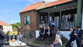 A delegation of the First Chamber from Dutch Parliament, consisting of 18 members and led by Paul Rosemöller, has started with a tour of the islands